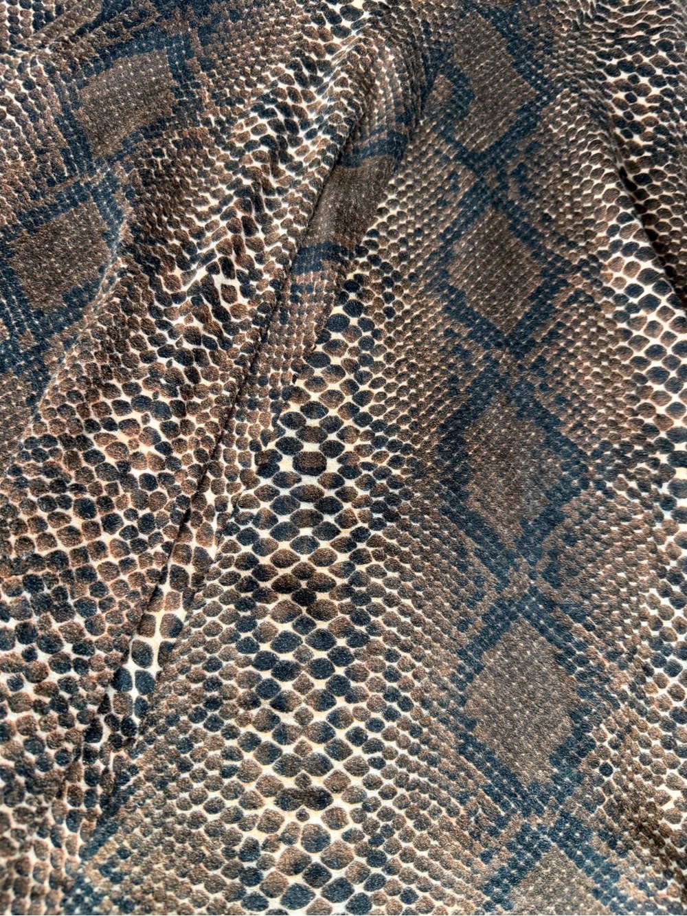 Vintage Betsey Johnson New York Snakeskin Print A-Line Skirt SM - Picture 2 of 3